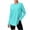 Sky Blue Shirts, variant on Qgtaibl Women Long Sleeve Workout Shirts Crew Neck Curved Hem Thumb Hole Tops Moisture Wicking Loose Fit Athletic Tees for Running Gym Fitness Green L