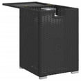 thumbnail image 2 of vidaXL Propane Tank Cover Table Black 40x40x60 cm Poly Rattan, 2 of 5