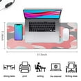 thumbnail image 5 of Pink Gray Camouflage &nbsp;pad Mousewaterproofwashable&nbsp;for Office Home Work GamingmousepadsRubber Base Mousepad with Stitched Edges 31.5x11.8inches, 5 of 7