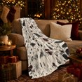 thumbnail image 3 of Gothic Botanical Moths Wildflowers Vintage Design, Mystical Celestial Art Scene, Warm Flannel Blanket for Sunroom and Reading Nook, Celestial Art Lovers Housewarming Gift, Celestial Home Decor, 3 of 9