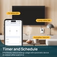 thumbnail image 4 of Linkind Matter Smart Plug with LED Night Light, Work with Alexa, Apple Home, Google, Smart Outlet 15A/1800W, Dusk to Dawn, Plug in Wall, Timer&Schedule, ETL&FCC Certified, 2.4GHz Wi-Fi Only, 2 Pack, 4 of 11