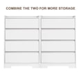 thumbnail image 6 of Aukfa Wood 4 Drawer Dresser,Chest of Drawer with Anti-Fall Device, White, 6 of 9