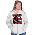 thumbnail image 5 of Proud Woman Martial Arts Fighter Zip Hoodie Sweatshirt Women Brisco Brands S, 5 of 6