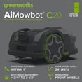 thumbnail image 2 of Greenworks AiMowbot Wire-Free RTKVision Robotic Mower C20, 2 of 20