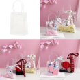 thumbnail image 2 of Clear Wedding Favor Bags 10Pack PVC Waterprevent Design Optional Size Convenient Handbag for Special Occasion Gifting Use Length 13 height 15, 2 of 4