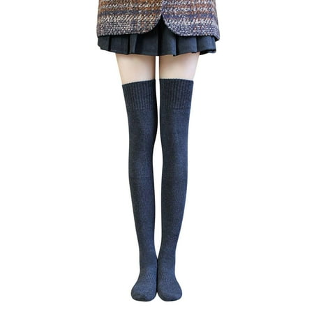 

Womens Socks Thickened Warm Knee Thick Tube Plush Stockings Socks