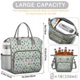 thumbnail image 5 of Gray Christmas Tree Pattern Womens Lunch Box for Work,Insulated Large Lunch Bag for Tween and Teen,Loncheras Para Mujer,Leakproof Adult Lunch Bag for Work,Beach,Travel,Picnic,Camping, 5 of 7