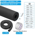 thumbnail image 2 of Conjunto de tubo de aislamiento de espuma para tuberías Uxcell de 1-1/8" (28mm) ID x 6Ft con cinta de aluminio, 2 of 7