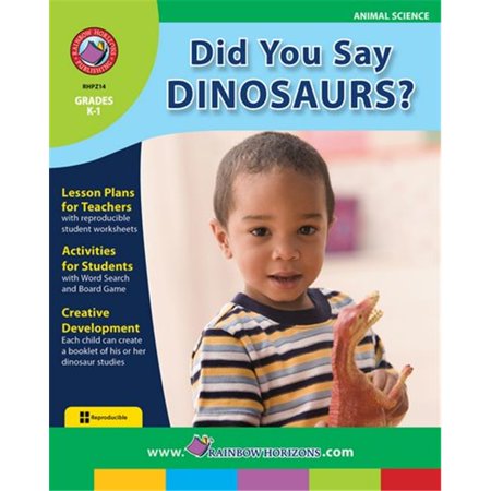 Rainbow Horizons Z14 Did you Say Dinosaurs - Grade K to 1 | Walmart Canada