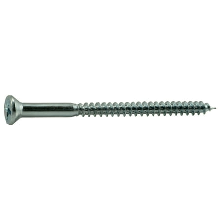 

#10 x 2-3/4 Zinc Plated Steel Phillips Flat Head Wood Screws (50 pcs.)