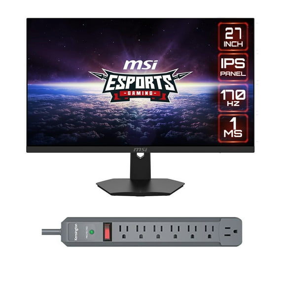 MSI Optix G274 27" Black Full HD 170Hz Gaming Monitor   Surge Strip (International Version)