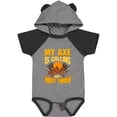 thumbnail image 3 of Inktastic Axe Throwing Funny Boys or Girls Baby Bodysuit, 3 of 5