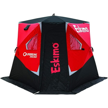 UPC: 0012642022708 | Eskimo 40250 Outbreak 250XD Portable Insulated Pop-up Ice Fishing Shelter 3 Person
