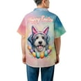 thumbnail image 5 of Happy Easter Old English Sheepdog with Bunny Ear Headband and Flowers Hawaiian Shirt Breathable Summer Unisex Merch Dog Lover - 13001, 5 of 6