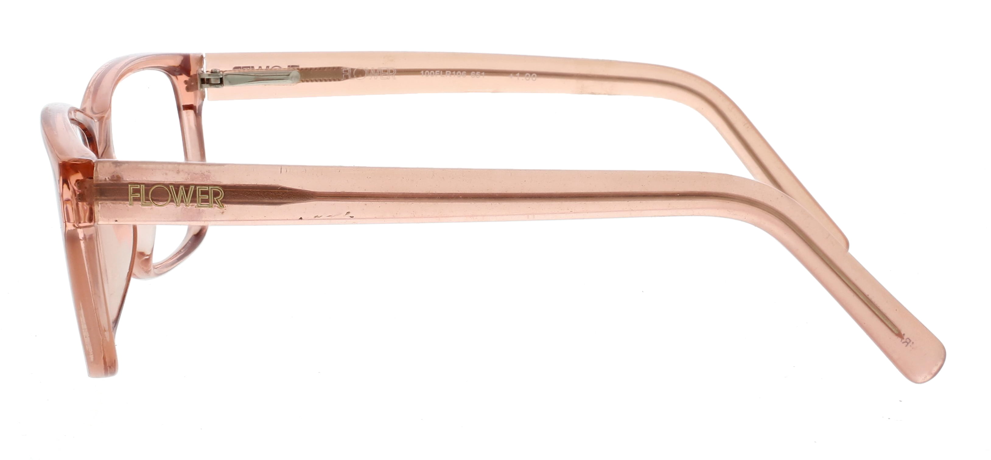 Flower by Drew Barrymore Georgie Blush Crystal 2.0 Reading Glasses