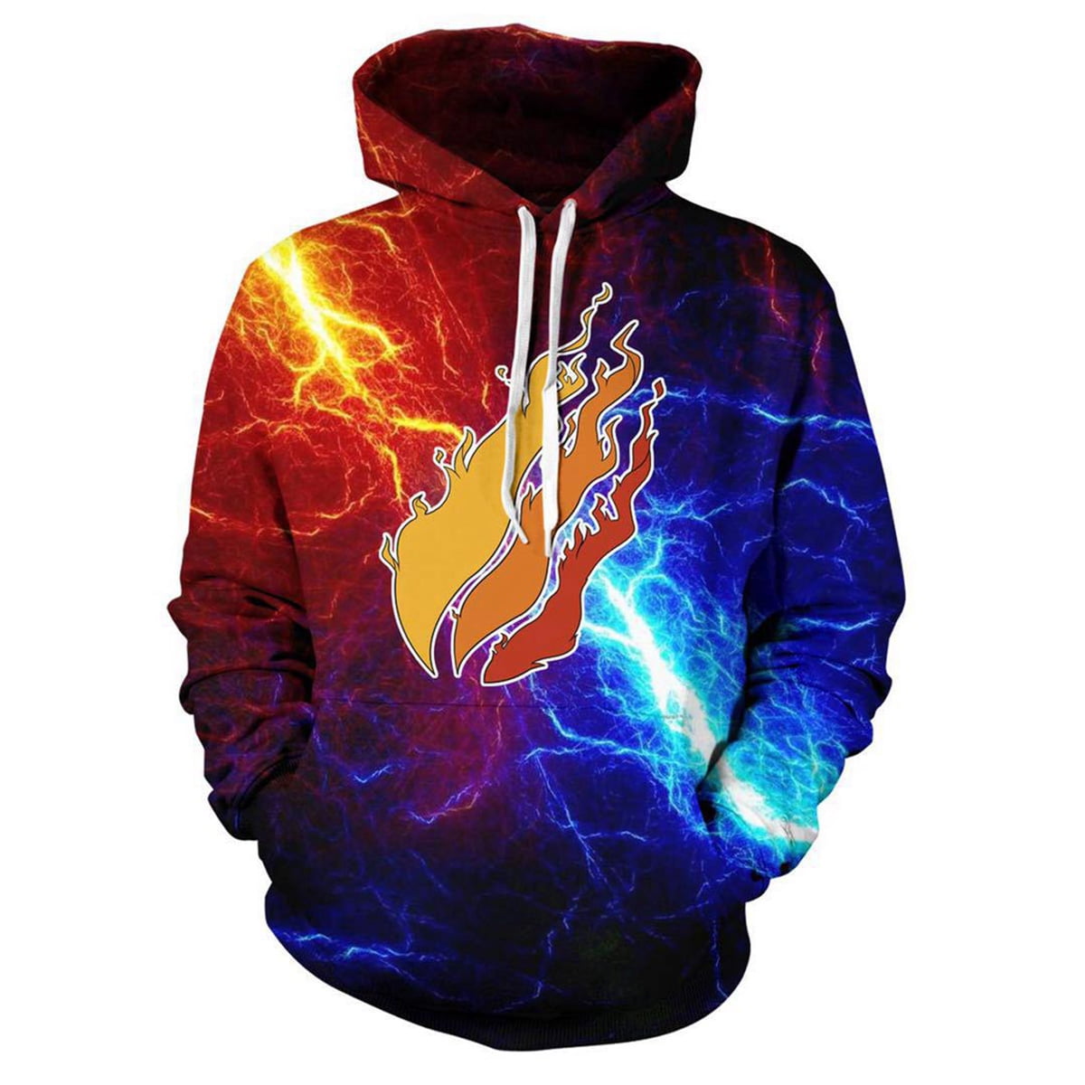 diqiuzhiyan Preston-Playz Hoodies for Youth Boys Girls 3D Graphic Hooded Sweatshirt Fire Flame Fashion Pullover with Pocket