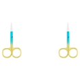 thumbnail image 4 of Soidarity Nail Cuticle Nippers Stainless Steel Scissors Makeup Man-carried Wear-resistant Accessory Electroplating Household Handheld Type2 NO2, 4 of 6