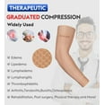 KEKING Lymphedema Compression Arm Sleeves with Silicone Band for Men