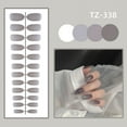 thumbnail image 4 of Long Round Glossy Solid Color Nail Patch Fake Nails 24 Pieces, 4 of 5