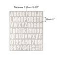 thumbnail image 2 of Uxcell 1 inch Self Adhesive Waterproof Vinyl Letter Number Sticker Set, 8 Sheet White, 2 of 6