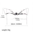thumbnail image 2 of Maojin Halloween Decoration Eye Catching Fringe For Theatrical Performances And Cosplay Event Cyber Punk Liquid Half Face Fringe Cyborgs Masquerade Decoration, 2 of 3