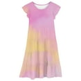 thumbnail image 4 of Elegant Dresses For Girls Little Girls Dresses Tween Girl Dresses Summer Dresses Beach Dresses Vacation Outfit Gradient Casual Comfort Dress, 4 of 5