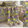 thumbnail image 6 of Soimoi Cotton Cambric Fabric Leaves & Sunflower Watercolor Print Fabric by The Yard 56 Inch Wide, 6 of 7