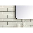 thumbnail image 4 of Soft corner metal rectangular mirror 30x40 inch in Black, 4 of 5