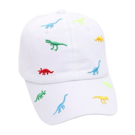 

Toddler Baseball Hat Dinosaur Embroidery Baseball Cap for Baby Toddler Kids Summer Cotton Adjustable Sun Visor Hats