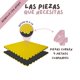 thumbnail image 2 of Piso Tatami 4m² 4pz Artes Marciales Gym Foamy 100x100x2cm Amarillo/Negro, 2 of 5