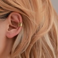 thumbnail image 3 of Punk Style Hand Crafted Spine Design Clip On Personality Earrings For Non Pierced Ears, 3 of 6