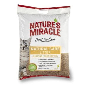 Nature's Miracle Just for Cats Corn Cob Cat Litter, 18-Pound Multi-Colored