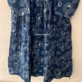 thumbnail image 3 of Indigo Dabu Printed Cotton Dress mini maxi dress - beach summer mini dress Handblock Printed Dresses, 3 of 7