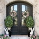 thumbnail image 4 of Bunny Boxwood Topiaries Easter Simulation Boxwood Leaf Potted Ornament en Maceta Negra para Entradas, Porches O Pantallas Interiores, 4 of 8