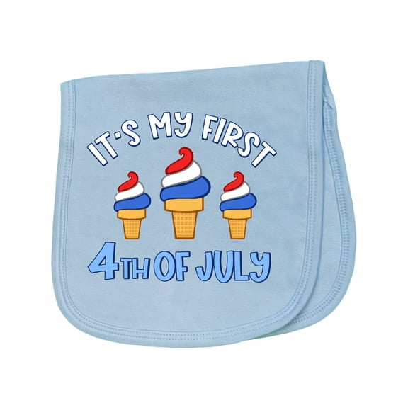 Inktastic It's My First 4th of July Baby Burp Cloth