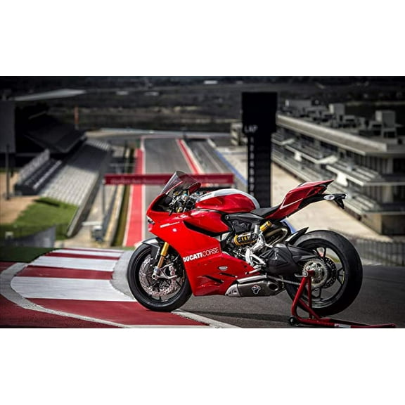 Iconic Arts Laminated 42x24 Poster: 2013 Ducati Superbike 1199 Panigale r Wide