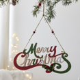 thumbnail image 2 of Mialoley Merry Christmas Welcome Sign Rustic Wooden Sign Wall Art Hanging Decoration for Front Door, 2 of 8