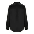 thumbnail image 5 of tarylea Business Casual Tops for Women Lapel Button down Shirts Chest Pocket Long Sleeve Tops Work Office Shirts, 5 of 6
