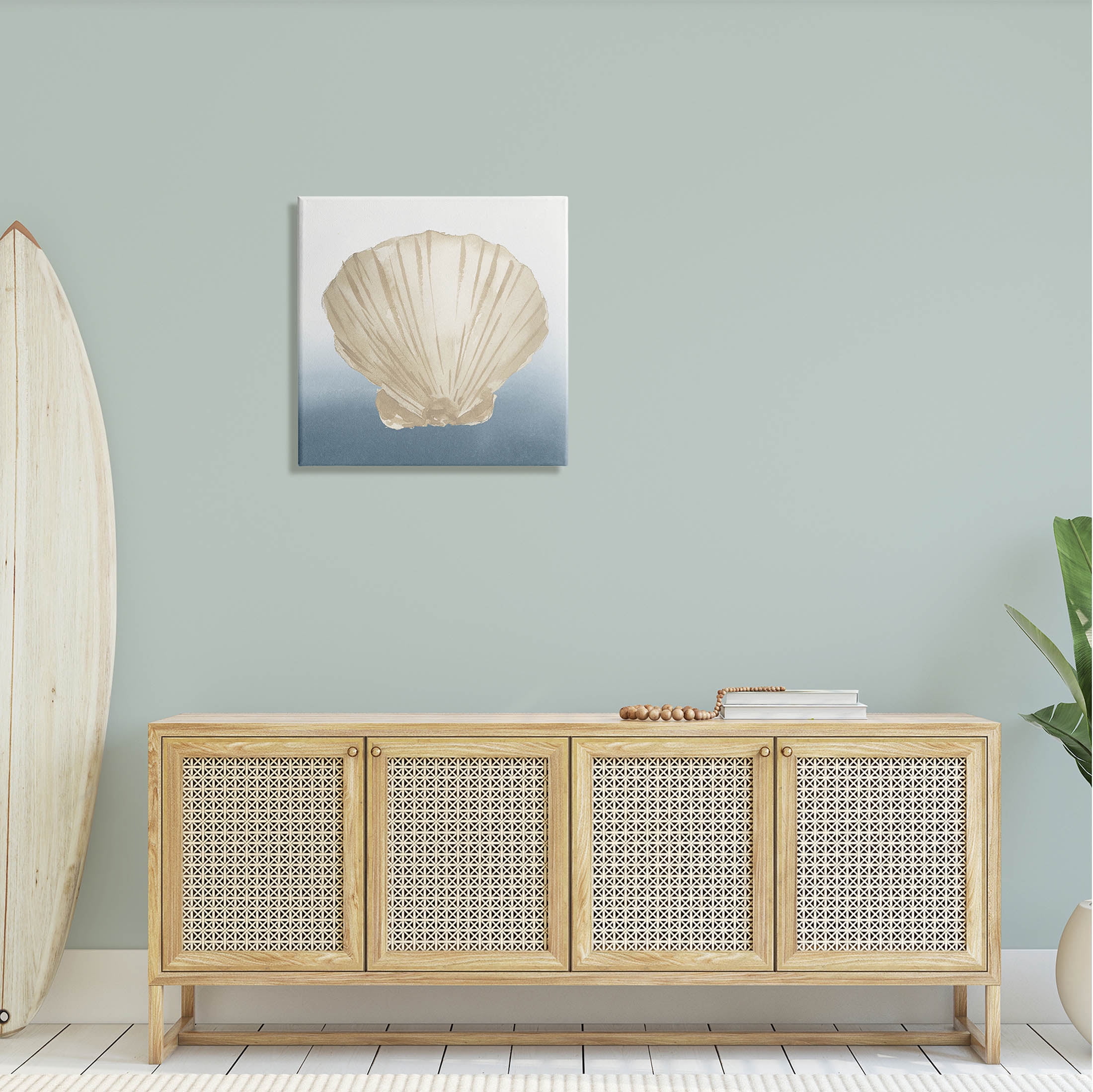 Aquatic Seashell Clam Composition Animals & Insects Graphic Art Gallery Wrapped Canvas Print Wall Art