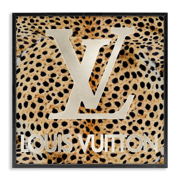 Stupell Industries Glam Glam Brand Cheetah Spots Black Framed Giclee Art, 12 x 12, by Madeline Blake