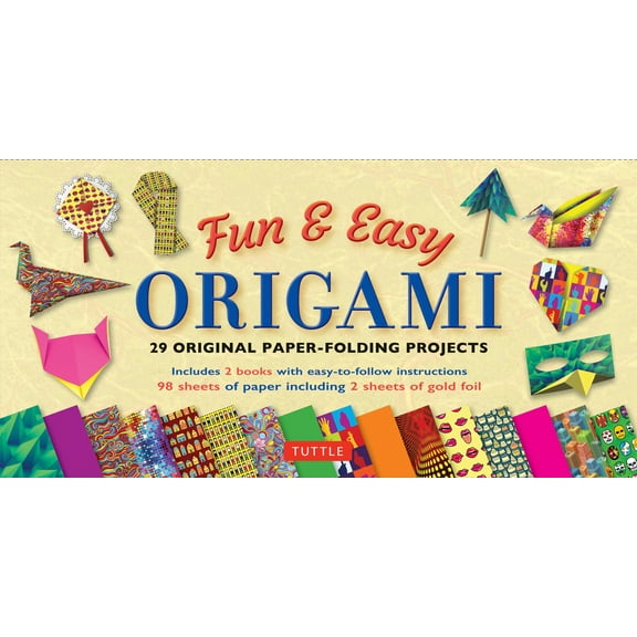 Fun & Easy Origami Kit: 29 Original Paper-Folding Projects: Includes Origami Kit with 2 Instruction Books & 98 Origami Papers (Other)