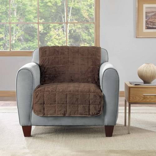 Sure Fit Faux Fur Armless Chair Throw
