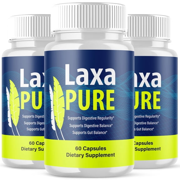Laxa Pure Gut Health Pills Advanced Formula Digestion Support LaxaPure 180 Capsules