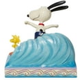 thumbnail image 2 of Jim Shore Cowabunga! Polyresin Snoopy Woodstock Surfing 6010114, 2 of 3