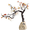 Quiet + White, variant on Wofarmy Chinese Style Resin Wintersweet Decor Home Office Decoration Present for Wedding Quiet + Red