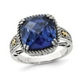 thumbnail image 1 of 8.70 Carat (ctw) Lab-Created Blue Sapphire Ring in Sterling Silver, 1 of 5