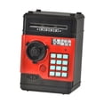 thumbnail image 2 of Alcancía electrónica, caja de ahorro, juguete de desarrollo temprano, código de contraseña electrónico educativo, banco de dinero para niños, regalo negro rojo, 2 of 8