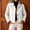 White, variant on Njagoc3 Womens Short Trench Jacket Plaid Lining Button Front Lightweight Classic Casual Outerwear with Pockets,Black,S