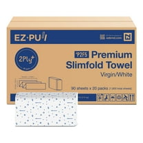 EZbrnd Premium Soft 2ply  SLIMFOLD Paper Towels, 90 sheets x 20 pk, P2F5 (04442)