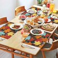 thumbnail image 2 of Rustic Fall Placemats Set of 4, Machine Washable Durable Linen Table Mats with Pumpkin and Turkey Pattern, Heat Resistant Autumn Dining Table Mats, 2 of 6